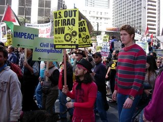 Anti-war protest, San Francisco. Photograph by Paritosh Uttam.