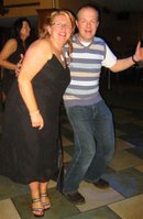 Dorathy trying to coax the hubby to go head to head with Seamus on the dance floor Dorathy trying to coax the hubby to go head to head with Seamus on the dance floor