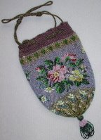 antique beaded reticule