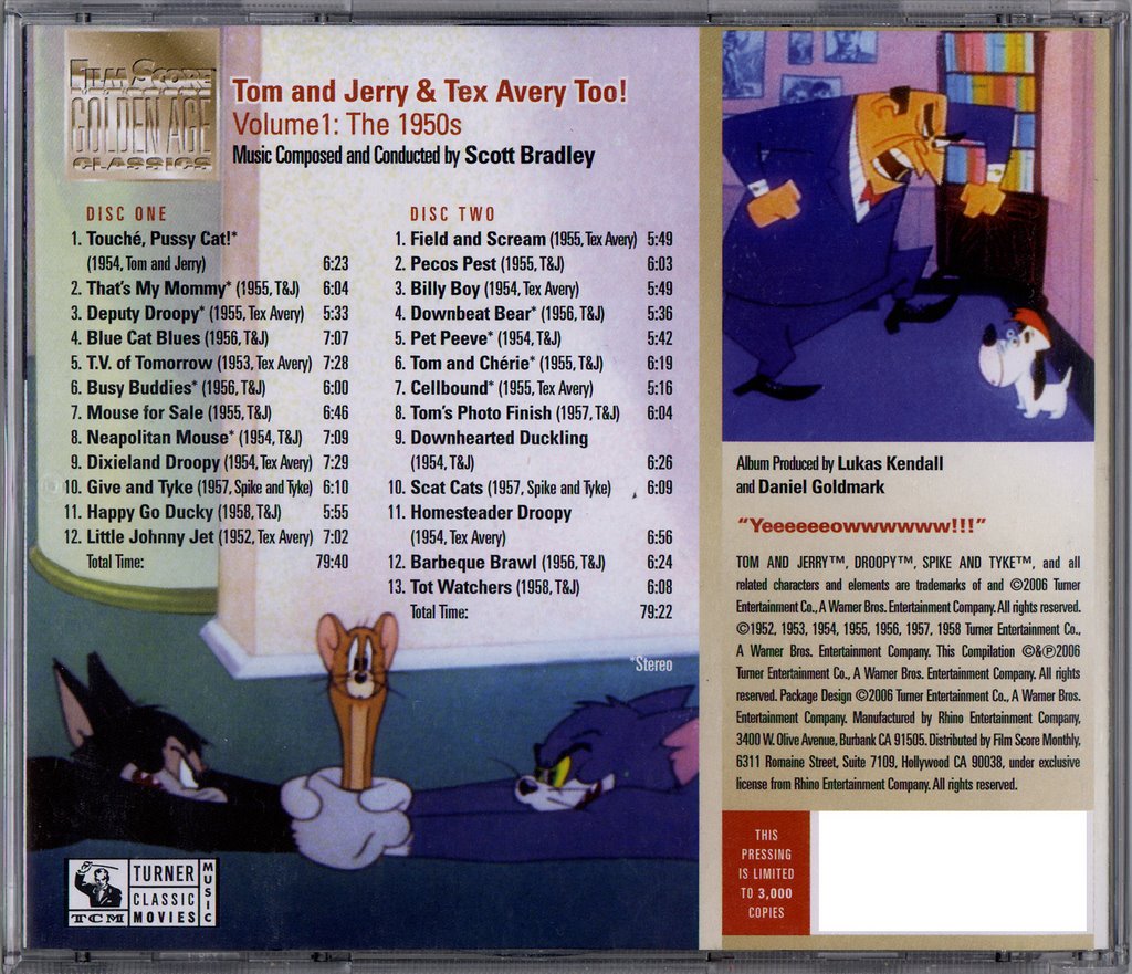 ホットセール TOM and JERRY Tex Avery Too CD thiesdistribution.com