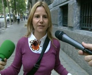 Eugenia Martínez de Irujo y la garrapata (recreación digital)