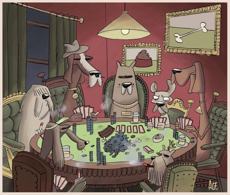 Freak's City: Perros jugando al póquer