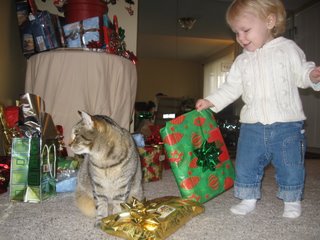 Getting excited about presents on Christmas Eve