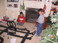 Let's see how high into the Christmas tree we can launch these race cars!