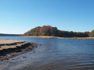 The water, though low, added to the beauty of the lake in autumn.