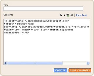 Blogger Beta: Configure HTML/Javascript