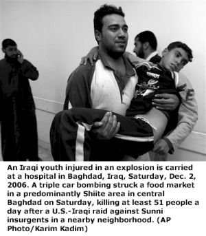 Youth injured in today's thriple bombing