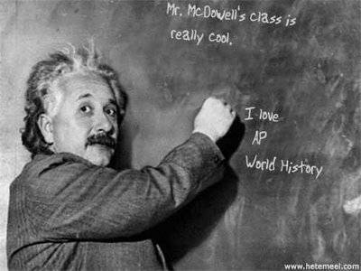 Einstein and history...?