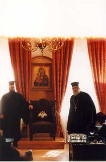 Greek Orthodox clergy in Athens, Greece