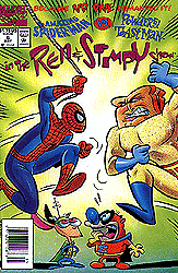 Ren, Stimpy and Spiderman cartoon