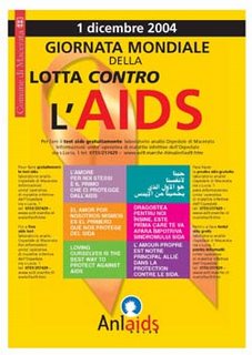 Il manifesto della giornata mondiale contro l'Aids
