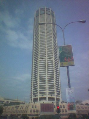 Komtar, considered the tallest building in Penang...