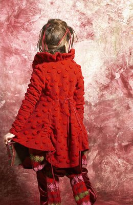 kaat tilley child's red coat