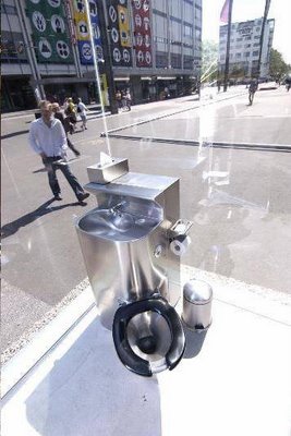 swiss mirrored toilet