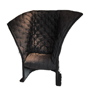 I Feltri black chair/black quilt