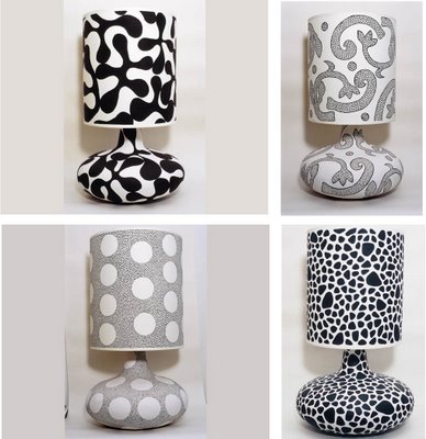 Monochrome Lamps by Ruth Taylor