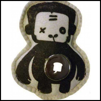 Stuff'd Monkee Keychain