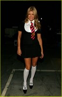 Fergie Dressed as a Schoolgirl