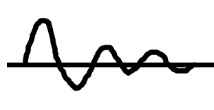 A voice-like waveform, lovingly rendered in drawing software