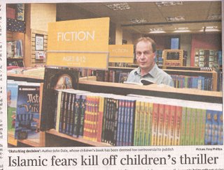 John Dale in a typical mainstream bookstore's kid's section