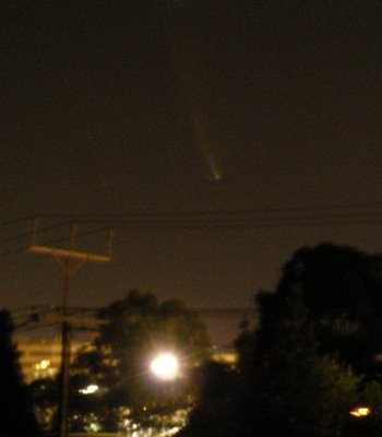 Comet McNaught, 10 pm, 24 Jan 2007