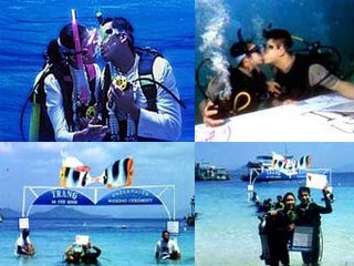 Trang Underwater Wedding Ceremony