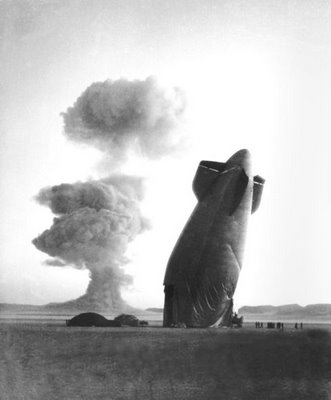Nuclear tests on blimps