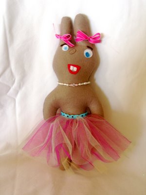 felt ballerina bunny doll
