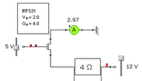simple circuit using IRF531 specs