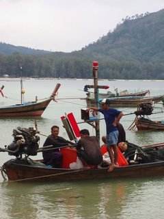 Fishermen and longtail, Nai Yang