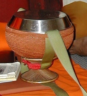 A baat is the alms bowl used by Buddhist monks