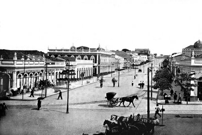 Avenida Eduardo Ribeiro canto com a Avenida Sete de Setembro ( foto de !901 - 1902)