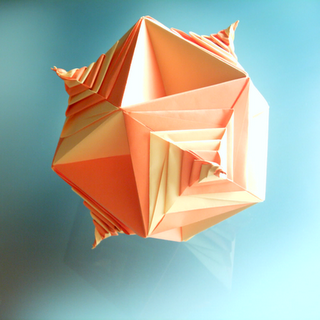 cuboctaedro com espirais, grande