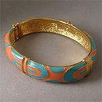 Kenneth Jay Lane Fashion jewelry (Turquoise & Coral Bracelet) for sassy and chic Women, Teen and Girls