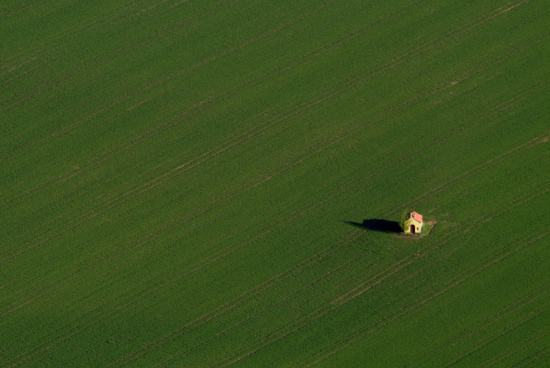 Chapel in a field