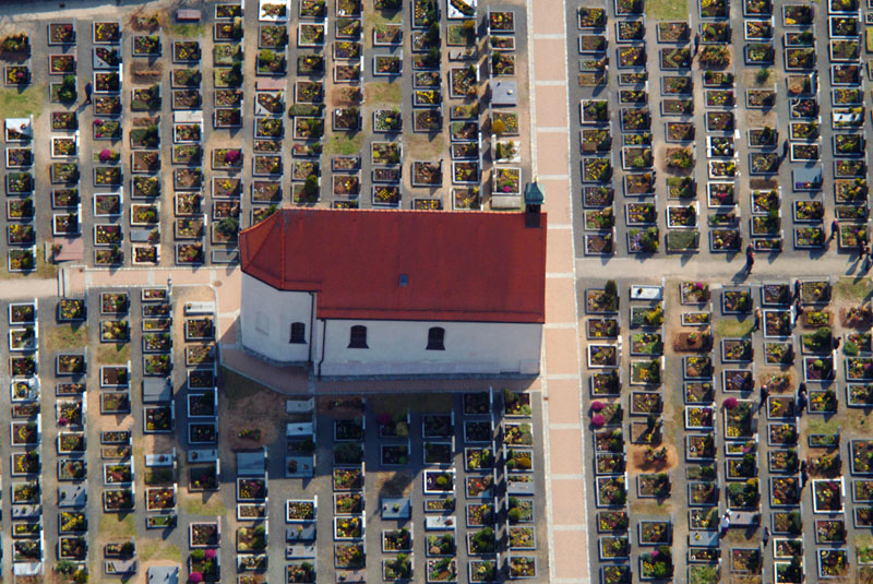 Graveyard with chapel