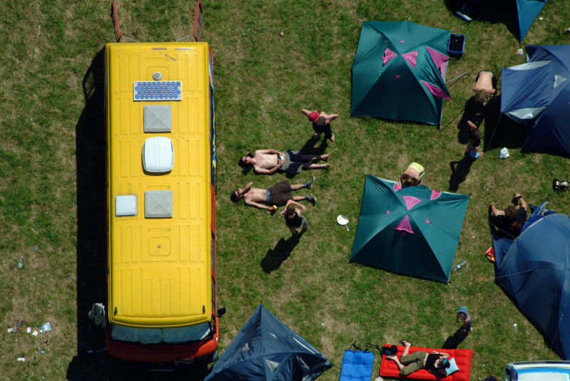 Camping place at the Red Corner Festival