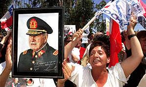 Fascists welcome Pinochet home to Santiago