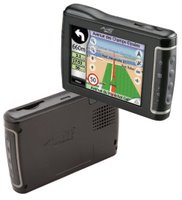 Mio C710 - GPS Navigation Device with built-in Bluetooth for hands-free calling and DivX media player that supports MP3 files and has an equalizer