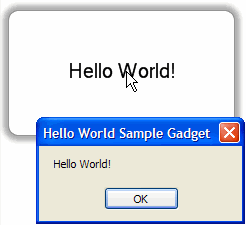 Snapshot: Hello World with boring dialog