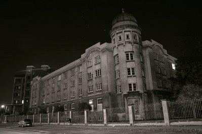 photo des anciens bâtiments de l'institut Gramme à Liège, photo dominique houcmant, goldo graphisme