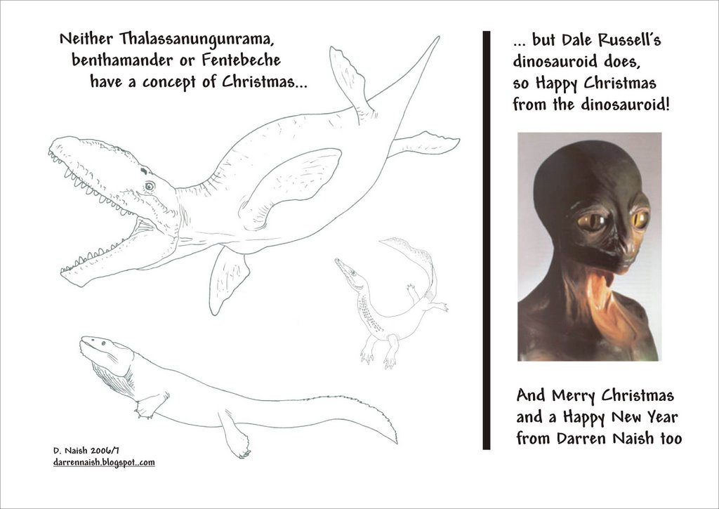Darren Naish: Tetrapod Zoology: Christmas cards