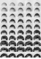 thumbnail image of Karin Stack's hair growth after chemo
