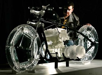Glass Harley Davidson