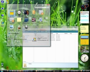 Picture of Microsoft Vista Desktop