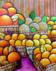 Naranjas (1,00 x 0,80)- Martín León