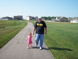 EARLY MORNING WALK WITH GRANDPA
