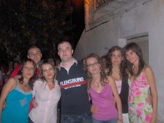 con Reme, Esther, Charlie, Ali, Vane y María