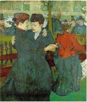 Henri de Toulouse-Lautrec, At the Moulin Rouge: Two Women Waltzing