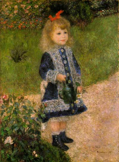 Pierre-Auguste Renoir, A Girl With a Watering Can